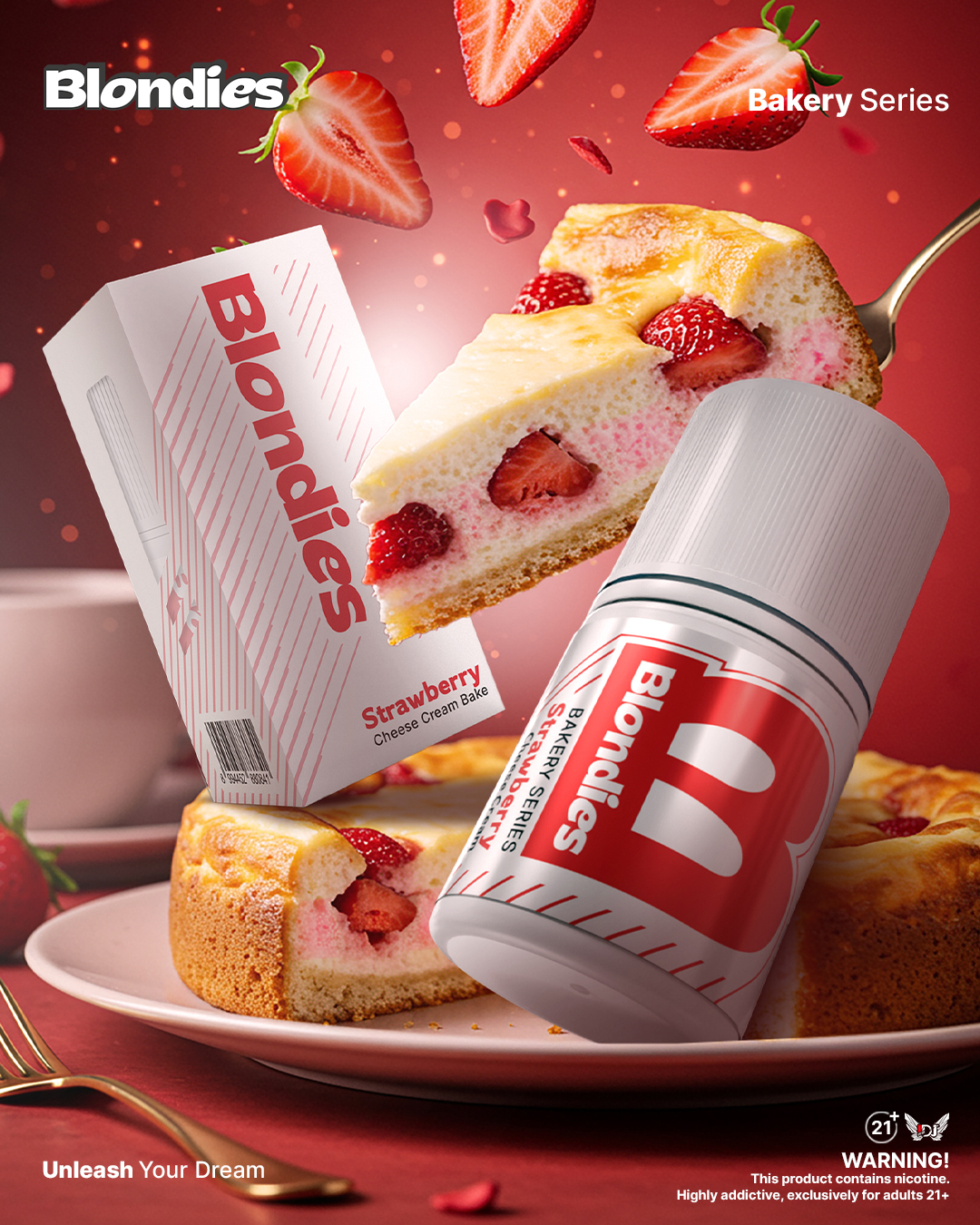 Blondies Strawberry Cheese Cream Bake Freebase