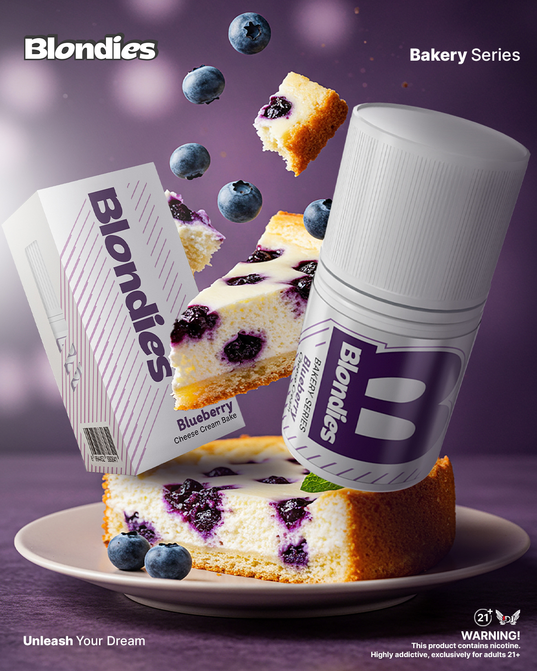 Blondies Blueberry Cheese Cream Bake Freebase