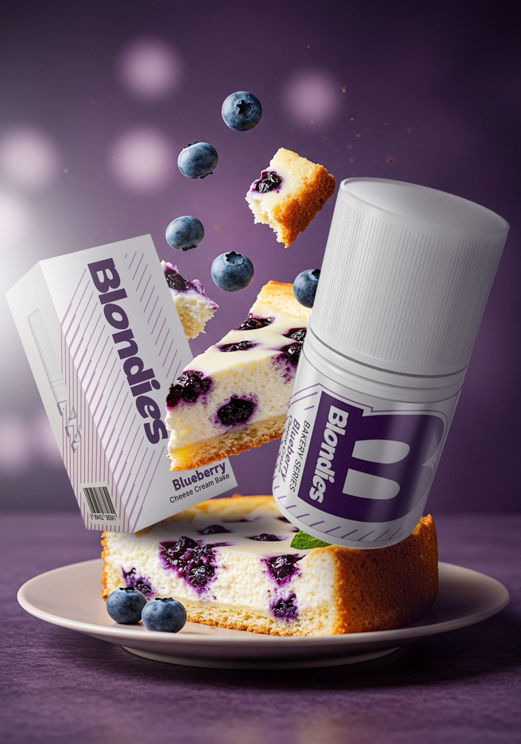 Blondies Blueberry Cheese Cream Bake