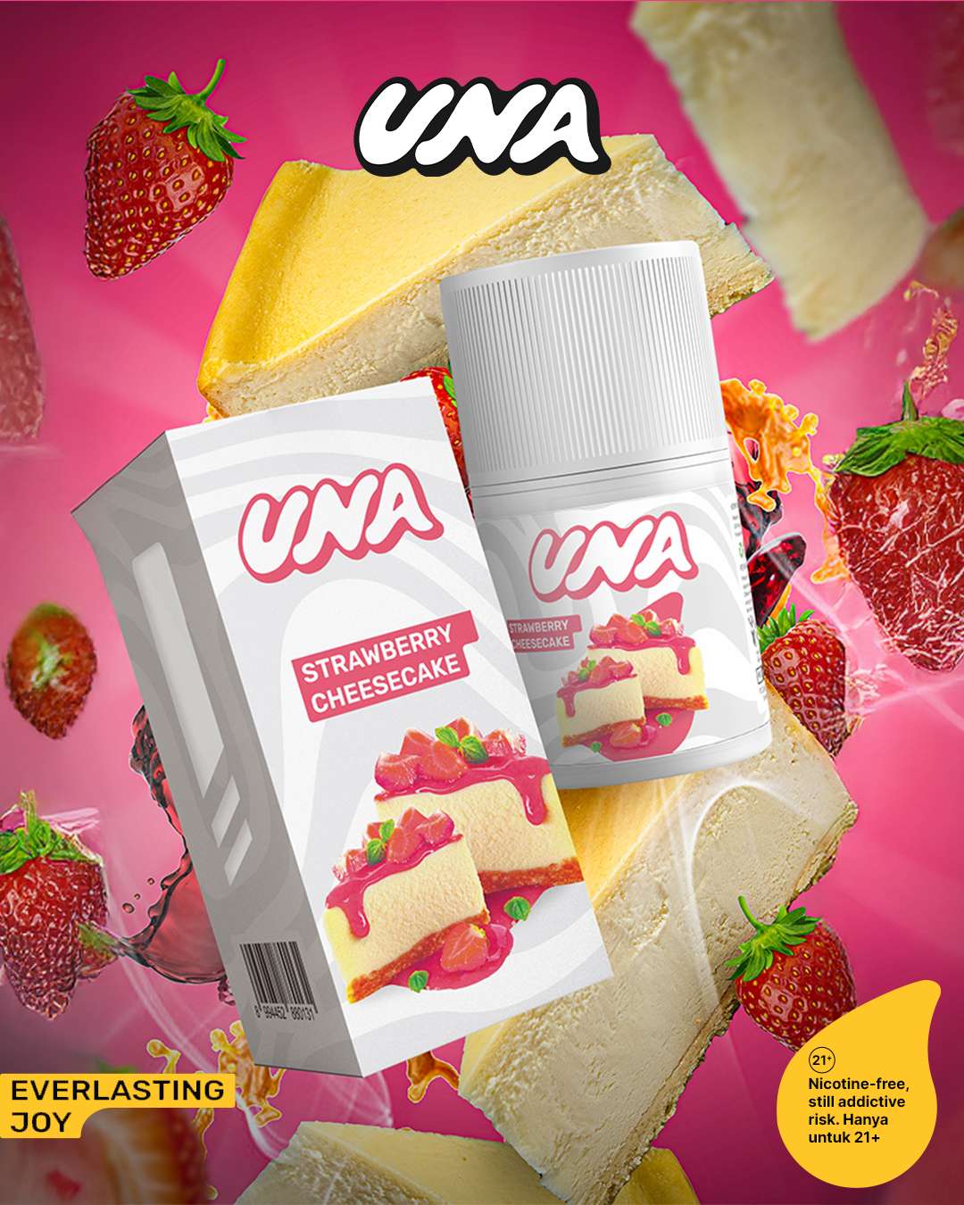 UNA Cheesecake Strawberry Freebase