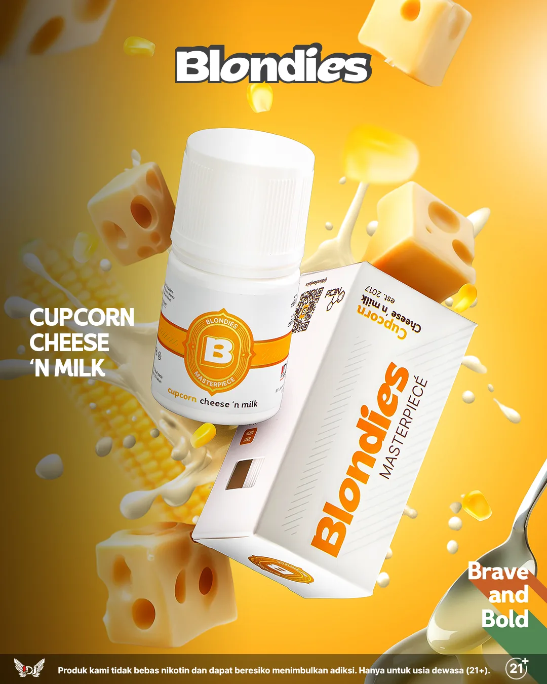 Blondies Cupcorn Cheese 'n Milk