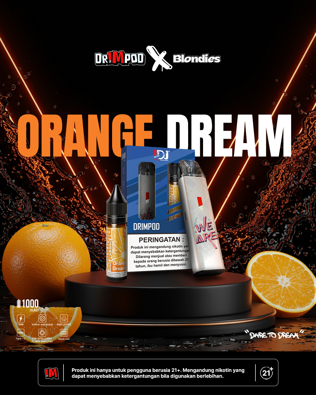 Drimpod x blondies orange dream