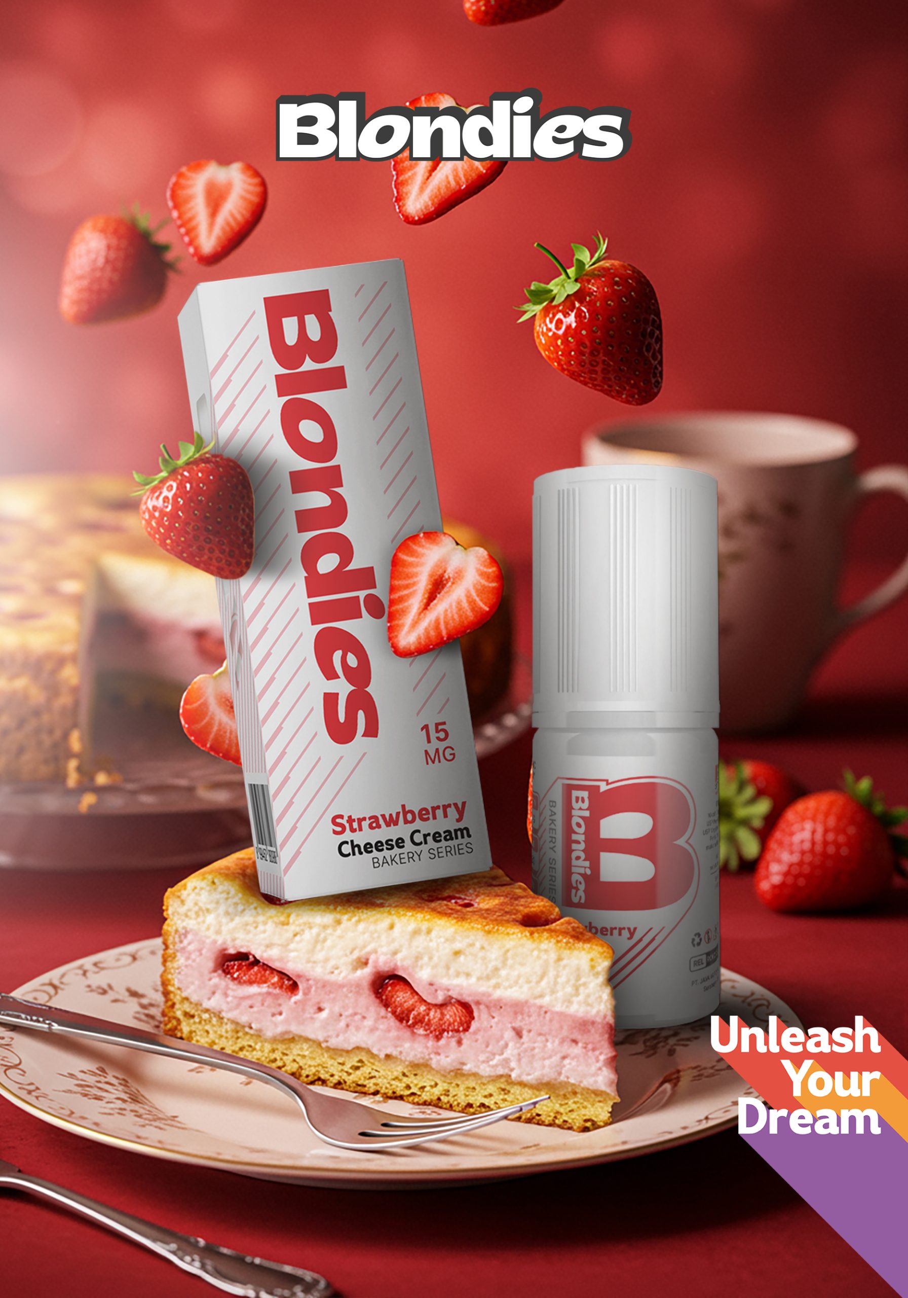Blondies Strawberry Cheese Cream saltnic