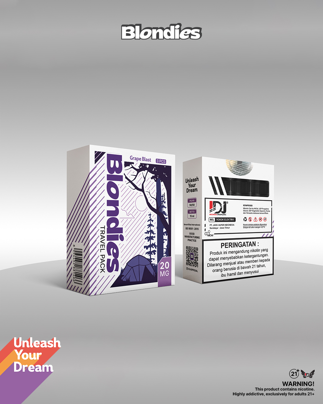 Blondies - Travel pack Grape Blast