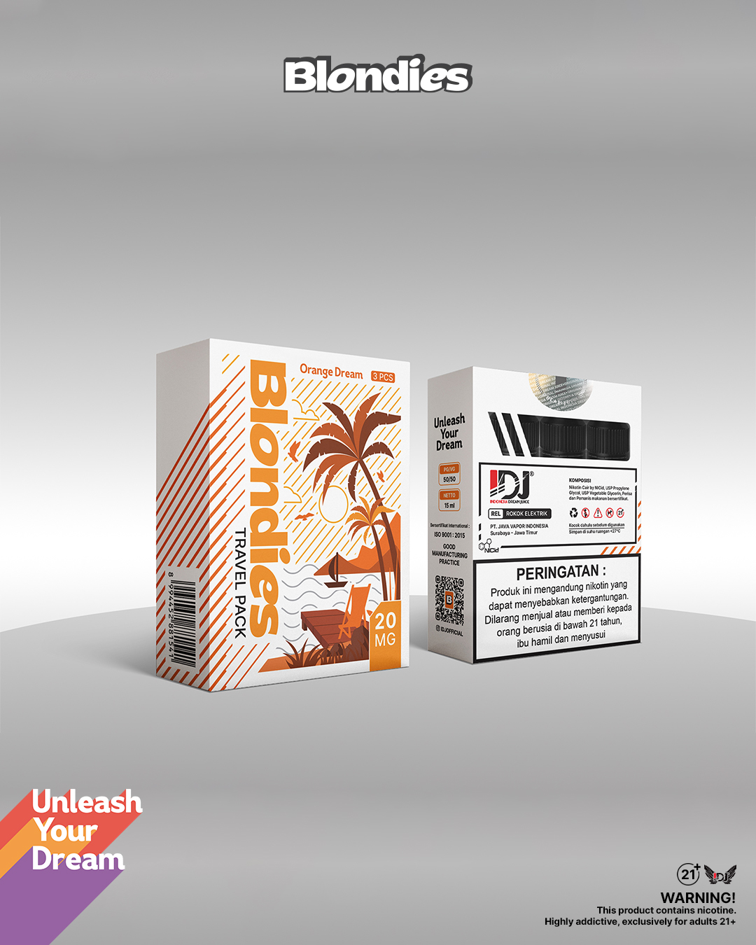 Blondies - Travel pack Orange Dream