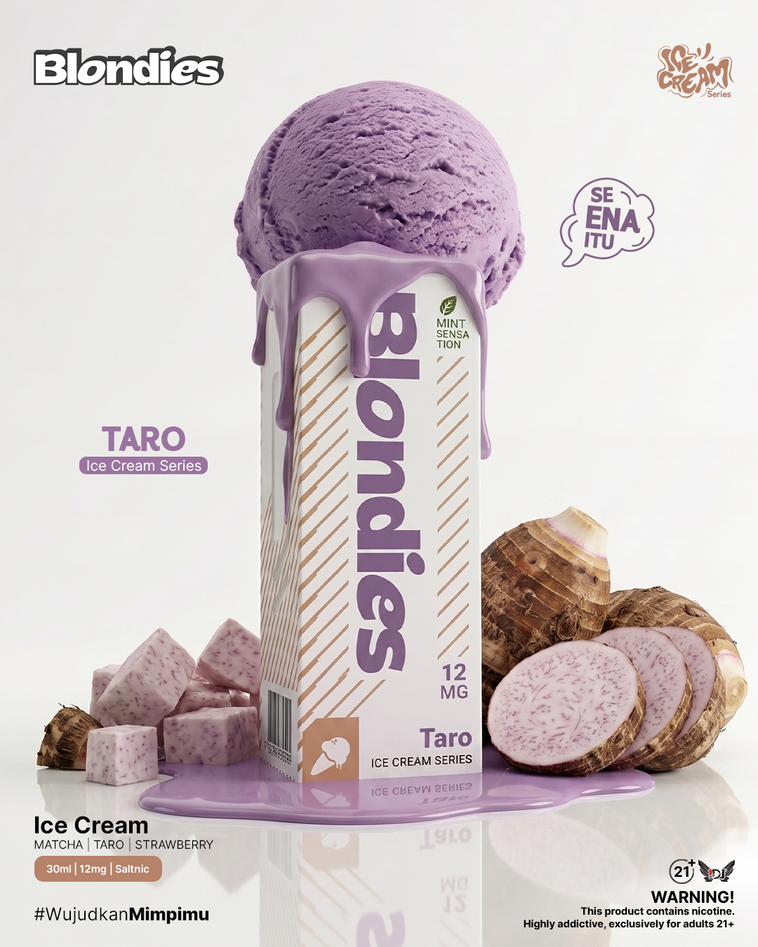 Blondies Taro Ice Cream Saltnic