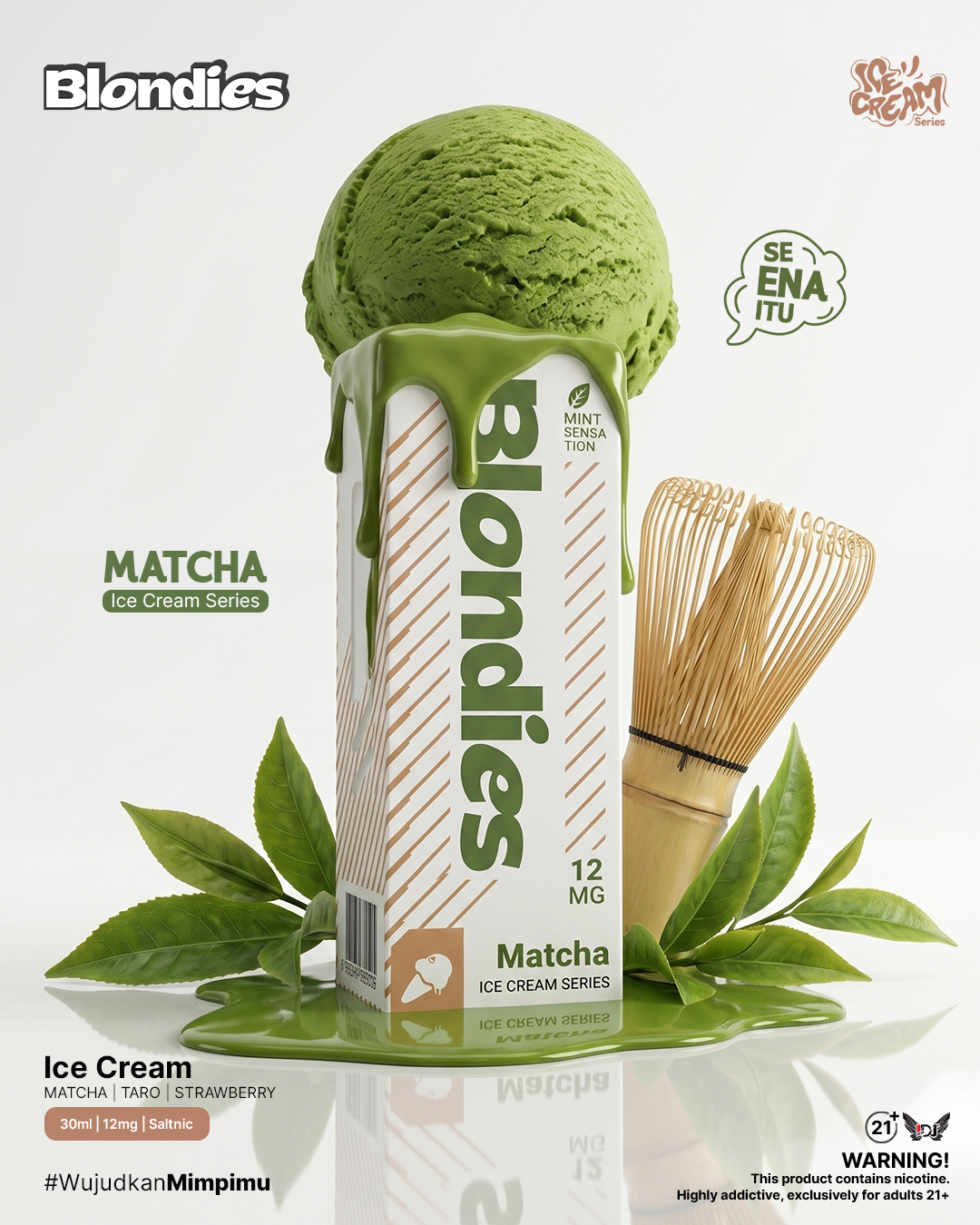 Blondies Matcha Ice Cream Saltnic
